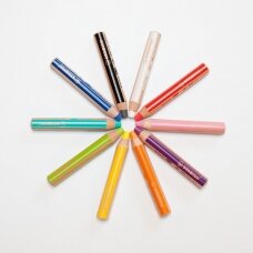 Įvairių spalvų pieštukų rinkinys / 10spalvų + magiškas trintukas ir drožtukas