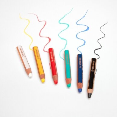 Įvairių spalvų pieštukų rinkinys / 10spalvų + magiškas trintukas ir drožtukas 14