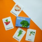 Lavinamųjų kortelių rinkinys „Daržovės“