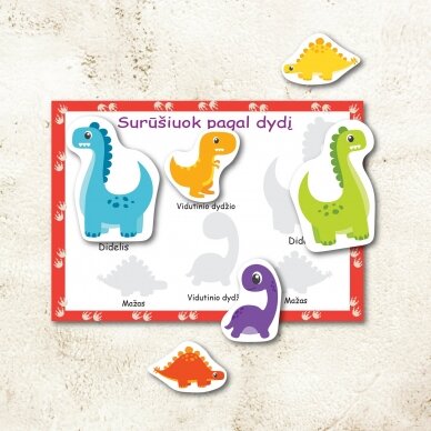 Lavinamoji užduočių ir žaidimų knyga vaikams "Dinozaurai" (PDF) 1