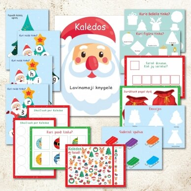 Lavinamoji užduočių ir žaidimų knyga vaikams "Kalėdos" (PDF) 2