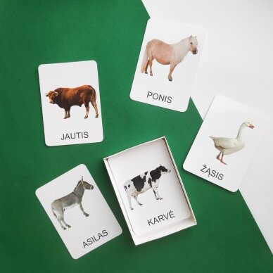 Lavinamųjų kortelių rinkinys „Ūkio gyvūnai“ 7